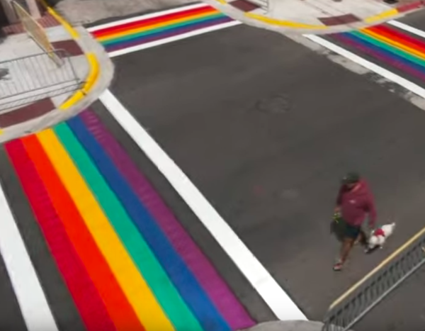 Watch: Key West Makes Rainbow Crosswalk Permanent Fixture